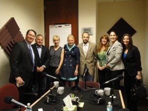Gary Brooks with Cortera, Lori Dubuc with Infinite Strategies Group, Sue Johnson SPHR, Candace Klein with SoMoLend, Jonathan Wilson with Taylor English and Maurice Lopes with EarlyShares