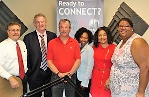 Peter Casey with Claddagh Resources, Bryan Glutting with ACS Solutions, Tiffany Mack Fitzgerald with Black Girls Golf and Sharon Ritchie-Haughton with Legacy Nursing and Rehabilitation Center