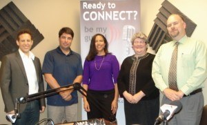 Susan Johnson and Anthony Piniella with NCR Corporation and Sheri Snyder with Objet d’Art Gallery & Studios