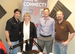 Lynn Duffy and Chris Ison with Citagus Software USA and Casey Coleman with Uncle Maddio’s Pizza Joint