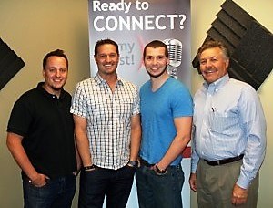 Dr. Lee Pope with Lawrenceville-Suwanee Animal Hospital, Justin Woelk & Aaron Foster with Leadercast