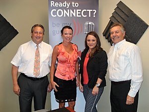 Lisa Holton with Working Media Group, Rudi Herbst with United Soft Plastics and Lorri McQueary with Destination South