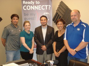 Jessica Cork with YKK Corp. of America, Yoshi Domoto with JapanFest, and Sachi Nakato with Nakato Japanese Restaurant