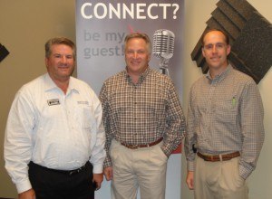 Norm Stahl with Signarama Buford, and Steve Murray and Josh Everett with New Leaf Landscape Services