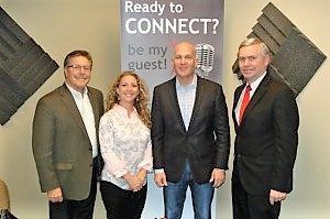 Yasmine Jandali with Starwood Business Group, Noah Pines with Ross & Pines and Mike Gifford with National Business Chamber of Greater Gwinnett