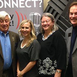 OPEN FOR BUSINESS: Al & Guy Karnitz with Ace Truck and Body Repair, Bill Lampton with Championship Communication, Karen Backus with Avion Energy Group, and Megan Lesko with the Gwinnett Chamber of Commerce