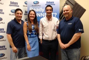 Candace Williams with Hire Dynamics and Antony Kountouris with BMarko Structures