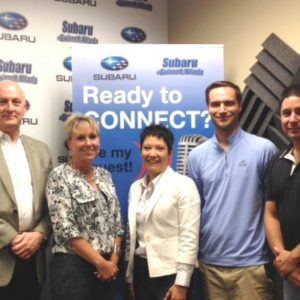 OPEN FOR BUSINESS: Jeannie Moreira with Mosquito Squad of Duluth-Lawrenceville, Mark Butler with the UGA Small Business Development Center, Dawn Poplawski with PCC Innovative Solutions, and Michael Ehmke with Heritage Golf Links