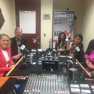 Mike Potts with Lancope, Judtih Martinez-Sadri and Gigi Pedraza with YoSoyM and Jen Martin with Girl Develop It