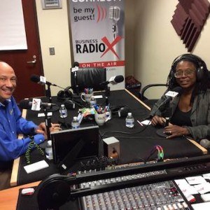 Dr. Johnetta MacCalla with Zyrobotics and Gene Norman with WeatherCall