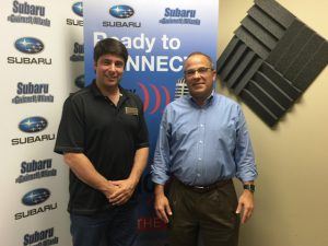 THE MAN BEHIND THE MIC: Joe Moss with Embassy National Bank
