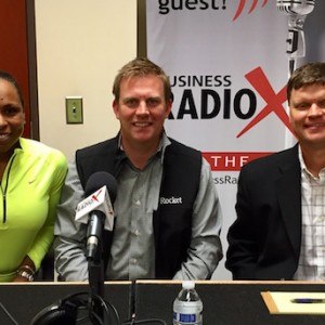 Scott Cannon with Skanska, Jeremy Sharp with Rocket Software and Dr. Dionne Colbert with Great Expressions Dental Centers