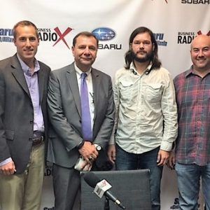 Monte Ortel & Stan Hall with the Mitsubishi Electric Classic, Ryan Lucia with Aaron Overhead Doors of Atlanta, and Dimitry Mikhaylov with Paranoia Quest Escape the Room