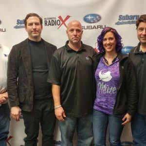 Amy & Nate Wilson with Muze Salon Suites and John Moulton with Hundsperg Knives