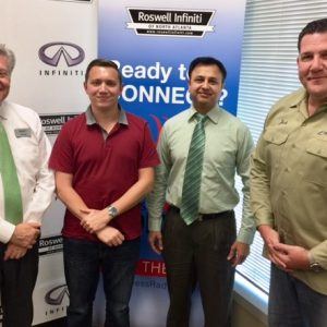 Jack Berube with Zenergyst Technologies, Dr. Jyotir Jani with Piedmont Physicians at Johns Creek, and Chris LaMorte with Web Chimpy