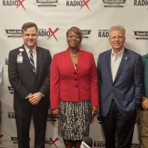 Jon-Paul Croom with WellStar North Fulton Hospital, Tracey Grace with IBEX IT Business Experts, and John Hipes with Hipes & Belle Isle Law Firm