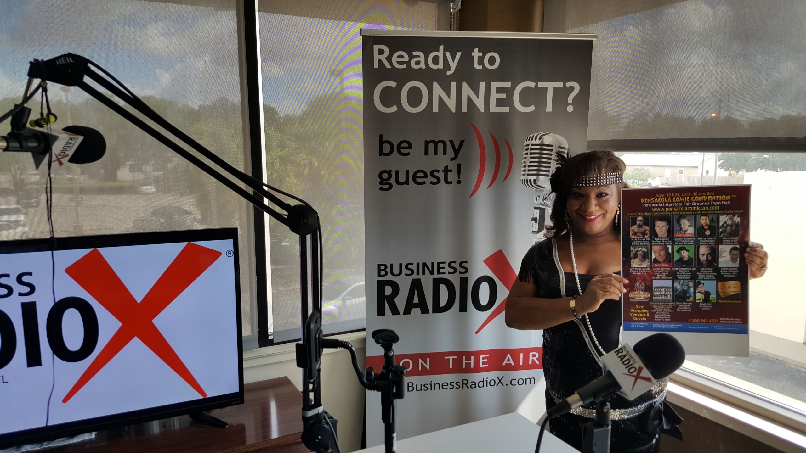 Pensacola Business Radio- Erika Boussarhane and Comic Con Pensacola episode artwork