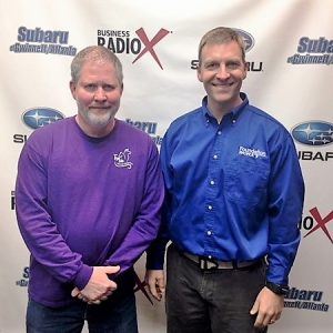 Dr. Zack Mills with Tiger Tails Animal Hospital and Jonathan Maguire with Foundation Worx