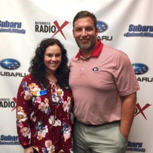 Russ Tanner with PrimeLending and Sara Dunn with Oconee State Bank