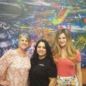 Dania Blanco with Cosmiix Artistry and Lara Salvo with Vienna Hayden Boutique Studios