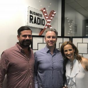 Sean Keathley and Gina Bleedorn with Adrenaline Inc., Chad Shearer with Caren West PR LLC