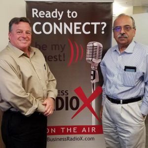 Humanitarian Raveen Arora with Think Human and Co-host Jim Hall with Crexendo