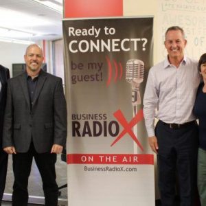 Direct2MD CEO Paul Flatley and Chief Sales Officer Scott Mara with Loftus Financial CEO Mike Loftus and Guest Co-Host Barb Regis