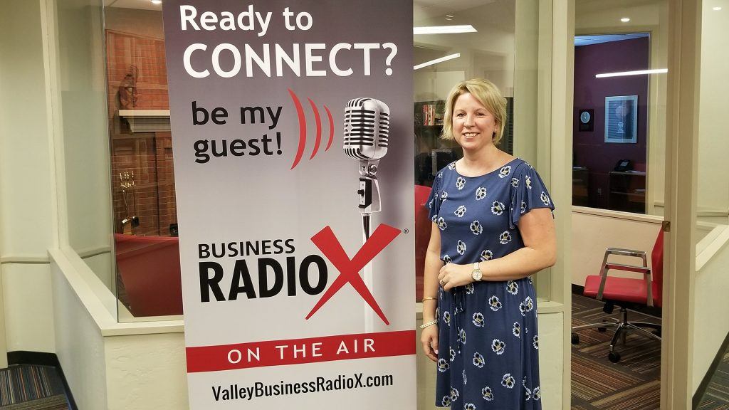 Jackie Wright with Rainmaker Integrated visits Valley Business RadioX in Phoenix, AZ