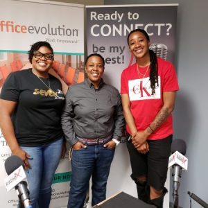 Office Evolution Radio: Troy McDonald with Retire Rich Financial Group, Lesley Henderson with Seven21 Designs and Annette Murray with Sweeter than Handy