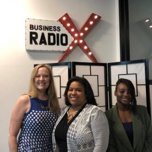 Katharine Chestnut with Alkaloid Networks, Lisa Laday-Davis with Kennesaw CPA and Nikkita Gordon with Cute and Cocky