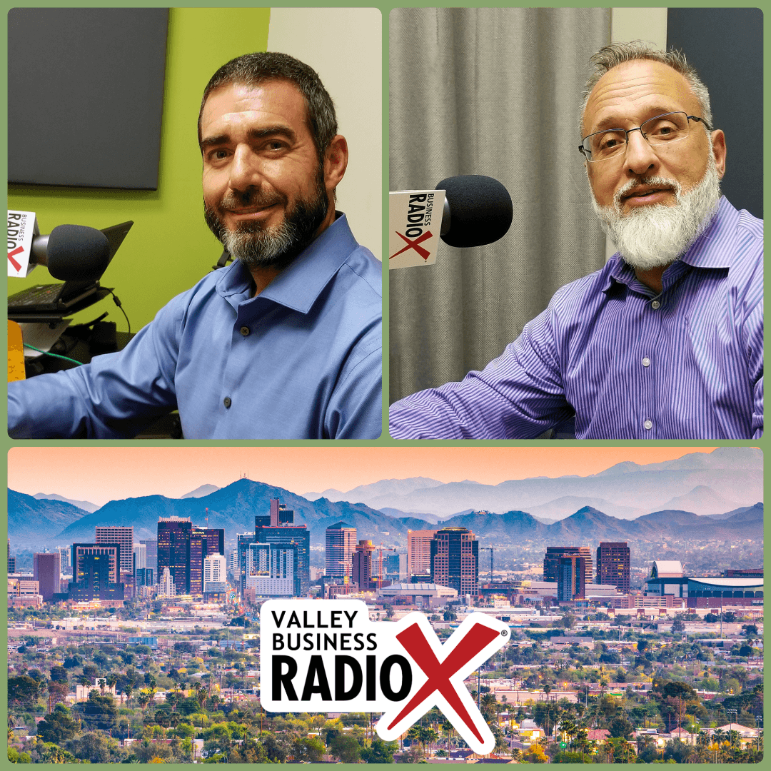 Valley Business Radio Joe Haldiman with Fit N' Seal and Linc Miller with Sandler Training broadcasting live from the Valley Business RadioX studio in Phoenix, Arizona