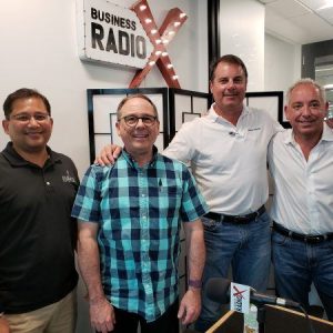 Mike Roush and David Judd with Inxeption, Atul Agarwal with Althea Brands and Todd McAllister with McAllister Retail