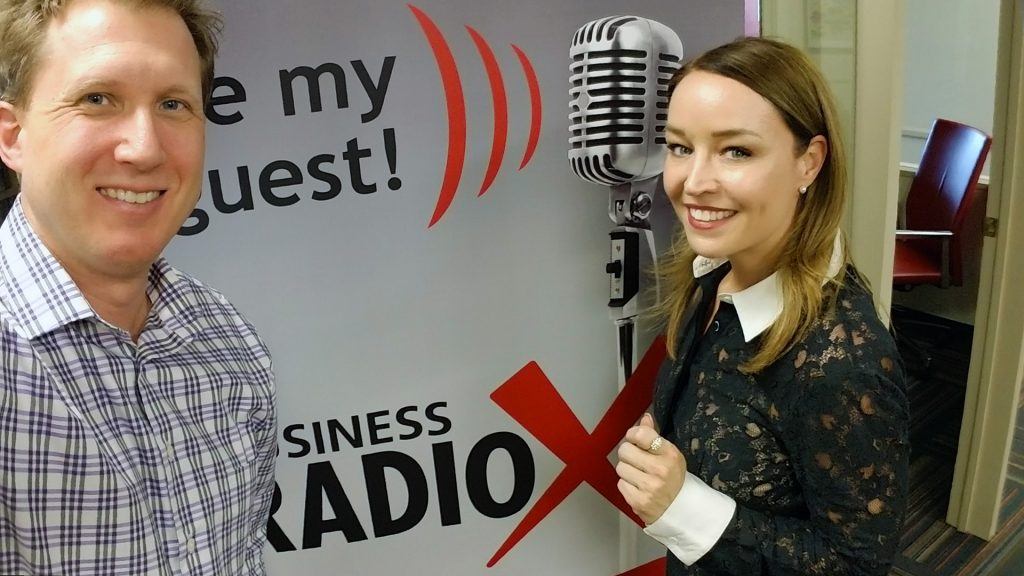 Tyler Butler with 11Eleven Consulting visits the Valley Business RadioX studio in Phoenix, Arizona