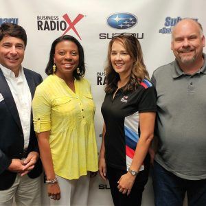Julie Soltis with BMW Performance Driving School and Nichelle Jones with Jones Health and Benefits