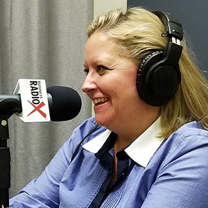 Jeffri-Lynn Campbell with Blaze Experts in the studio at Valley Business RadioX in Phoenix, Arizona