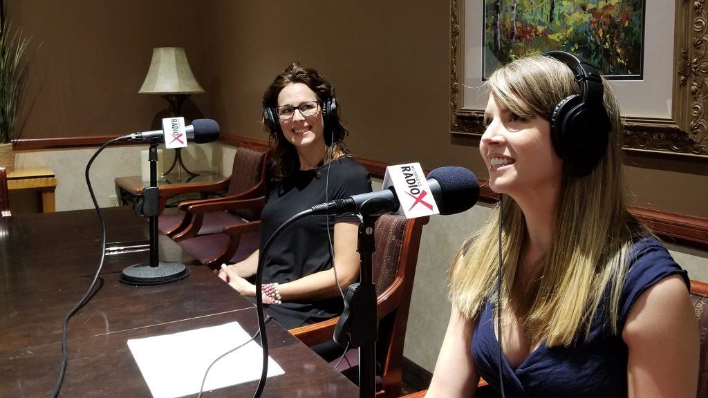 Jen McIntyre and Amelia Warren with Epicure speaking on the Valley Business Radio show in Phoenix, Arizona