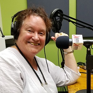Melissa Sanderson with Phoenix Committee on Foreign Relations in the studio at Valley Business RadioX in Phoenix, Arizona
