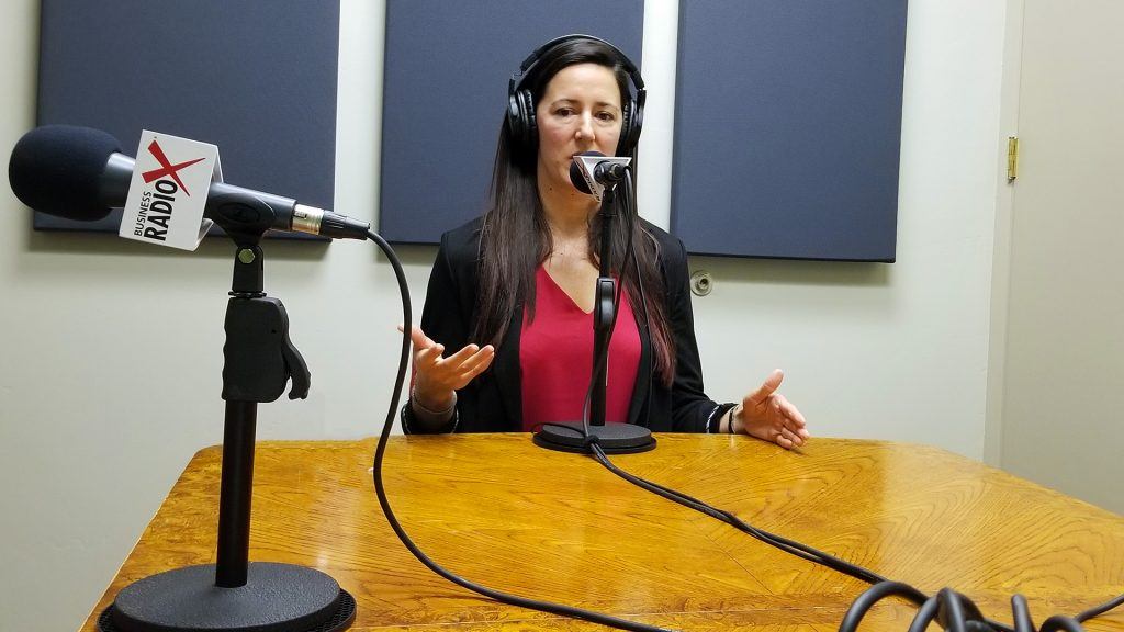Tiffany Bisconer with Acena Consulting on the radio at Valley Business RadioX in Phoenix, Arizona