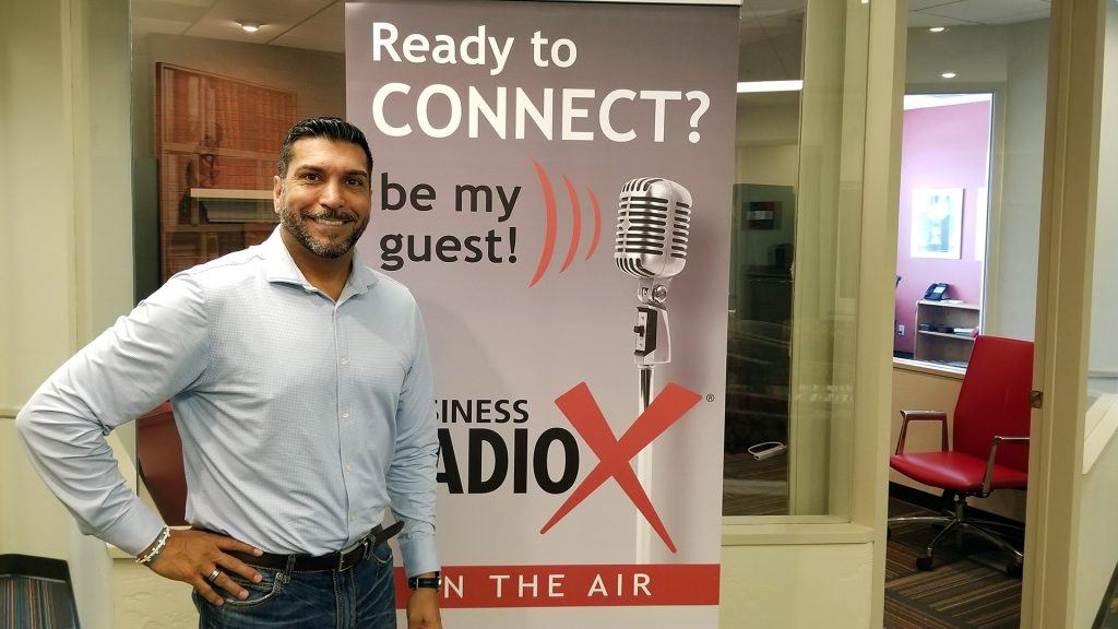 MJ Cordova with Map To Sales visits the Valley Business RadioX studio in Phoenix, Arizona