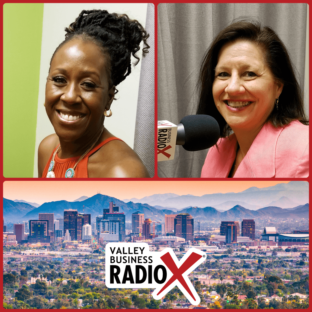 Tish Times with Tish Times Networking and Sales Training and Lisa Riley with LINK Business broadcasting live from the Valley Business RadioX studio in Phoenix, Arizona