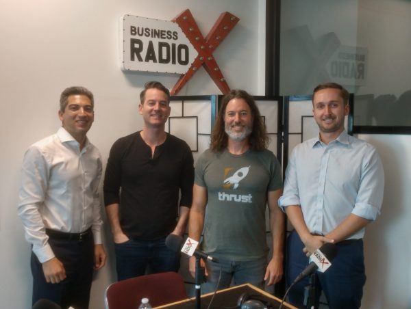 John Foshee with MyPorter, Fred McGill with SimpleShowing and Jesse Lindsley with Thrust Interactive