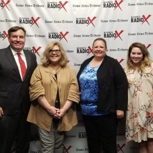 Jeanne Krueger and Amber West from the Chamber of Commerce, and Attorney Jennifer McKay