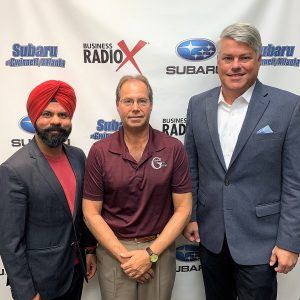 Bill Neglia of Neglia Insurance Group, Todd Evans of Pieper O’Brien Herr Architects, and Roop Singh of Intuit Factory
