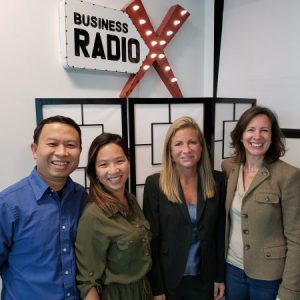 Jennifer Levine Hartz with Corporate Hartz, Halley Morochnik with WebStep Design and An Tran and Nhan Dinh with Sylvan Learning Center