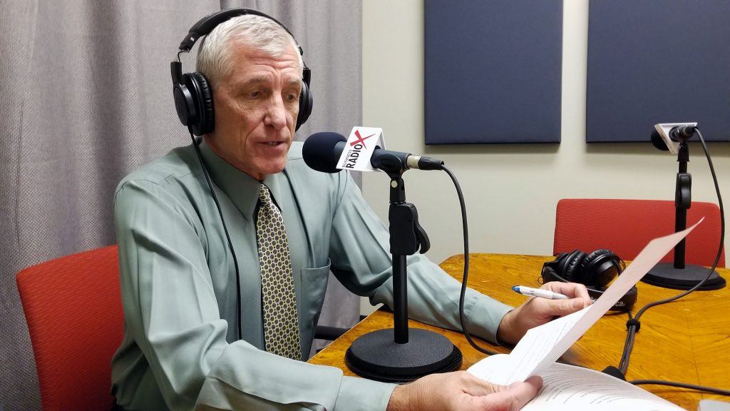 Scott Hanson with The Arizona 100 on the radio at Valley Business RadioX in Phoenix, Arizona