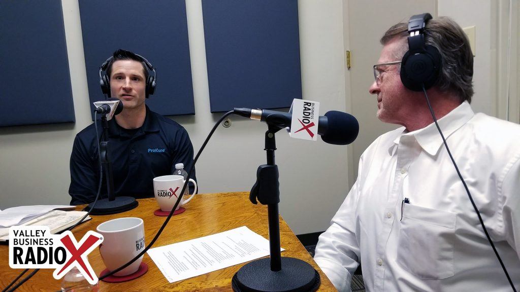 Alex Cushman with ProKure Solutions and Ed Chaney with Cannafyl CBD speaking on Valley Business Radio in Phoenix, Arizona