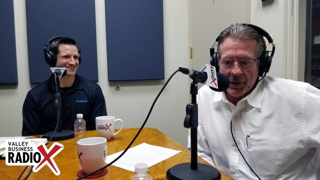 Alex Cushman with ProKure Solutions and Ed Chaney with Cannafyl CBD speaking on Valley Business Radio in Phoenix, Arizona