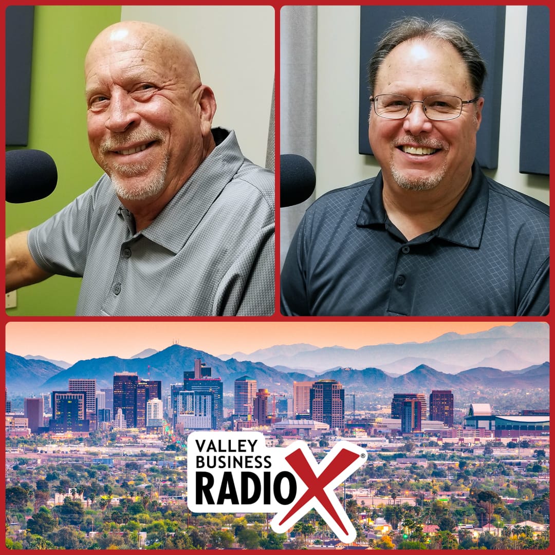 Rick Ueable and Mark Roden with Subway Kids & Sports of Arizona broadcasting live from the Valley Business Radio studio in Phoenix, Arizona