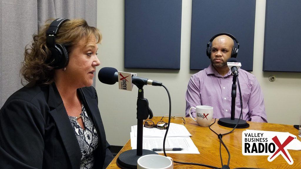 Jennifer Burge with WorldWise Coaching and Dr. Jeff McGee with Cross-Cultural Dynamics speaking on Valley Business RadioX in Phoenix, Arizona