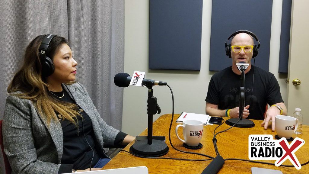 Amanda June with SmokeFire Media and Ashley Bright with Ashley Bright Presents talking on Valley Business Radio in Phoenix, Arizona